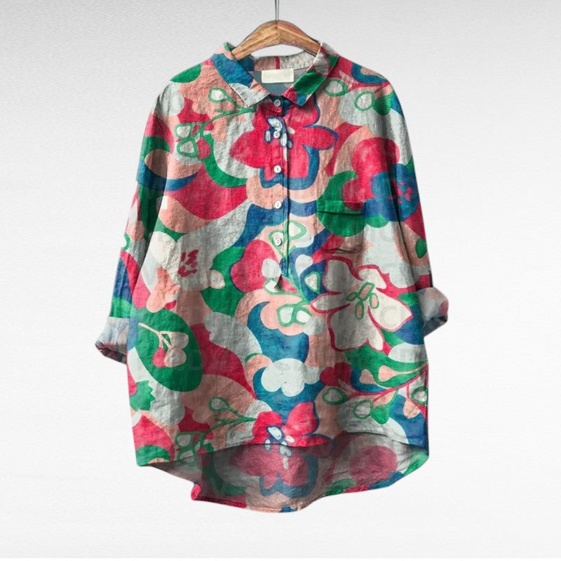 Thérèse | Elegant Linne Sommarblus