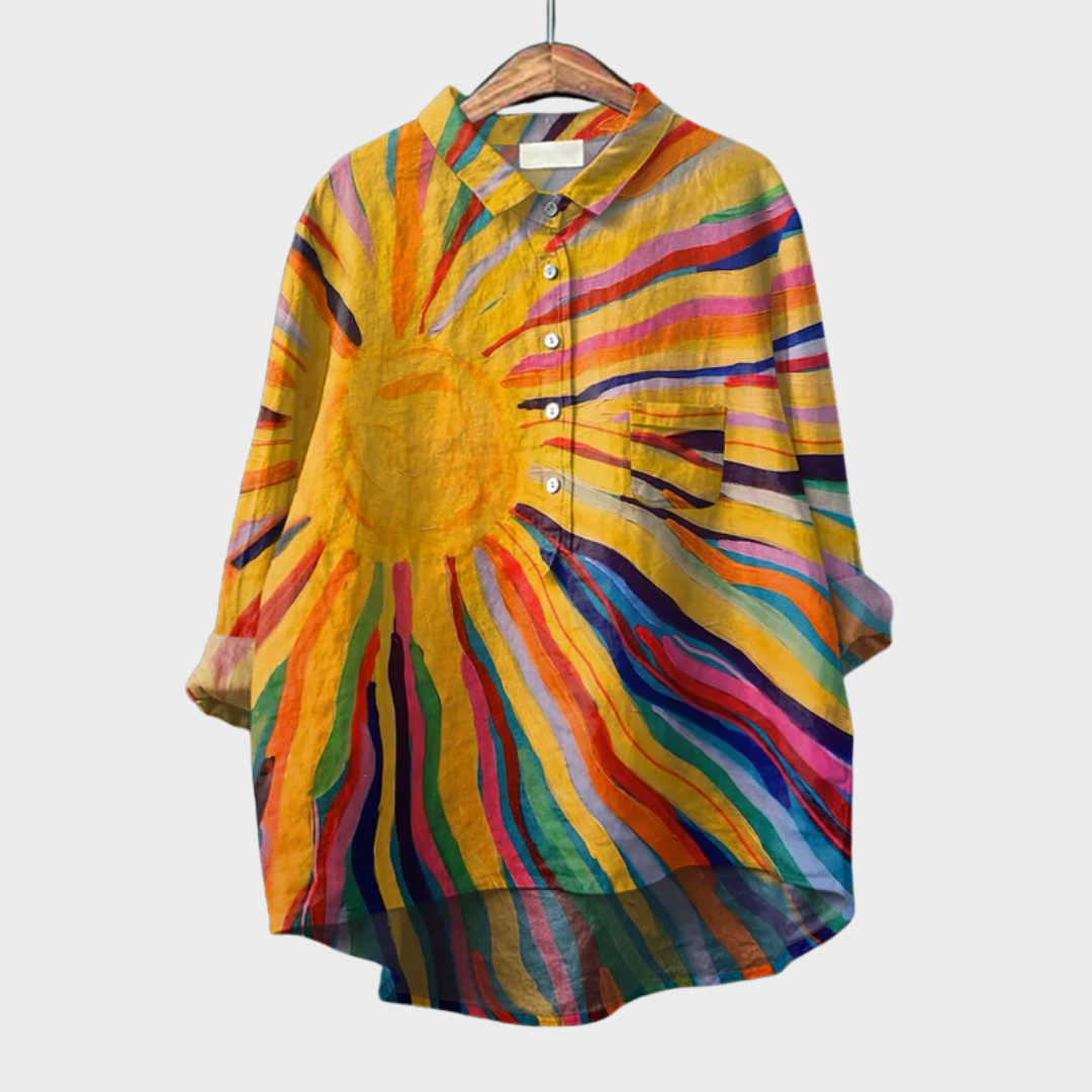Solara | Elegant Linne Sommarblus