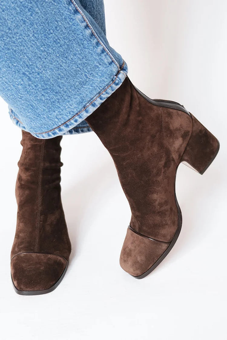KANTIG TÅ HÄLDA STÖVLAR