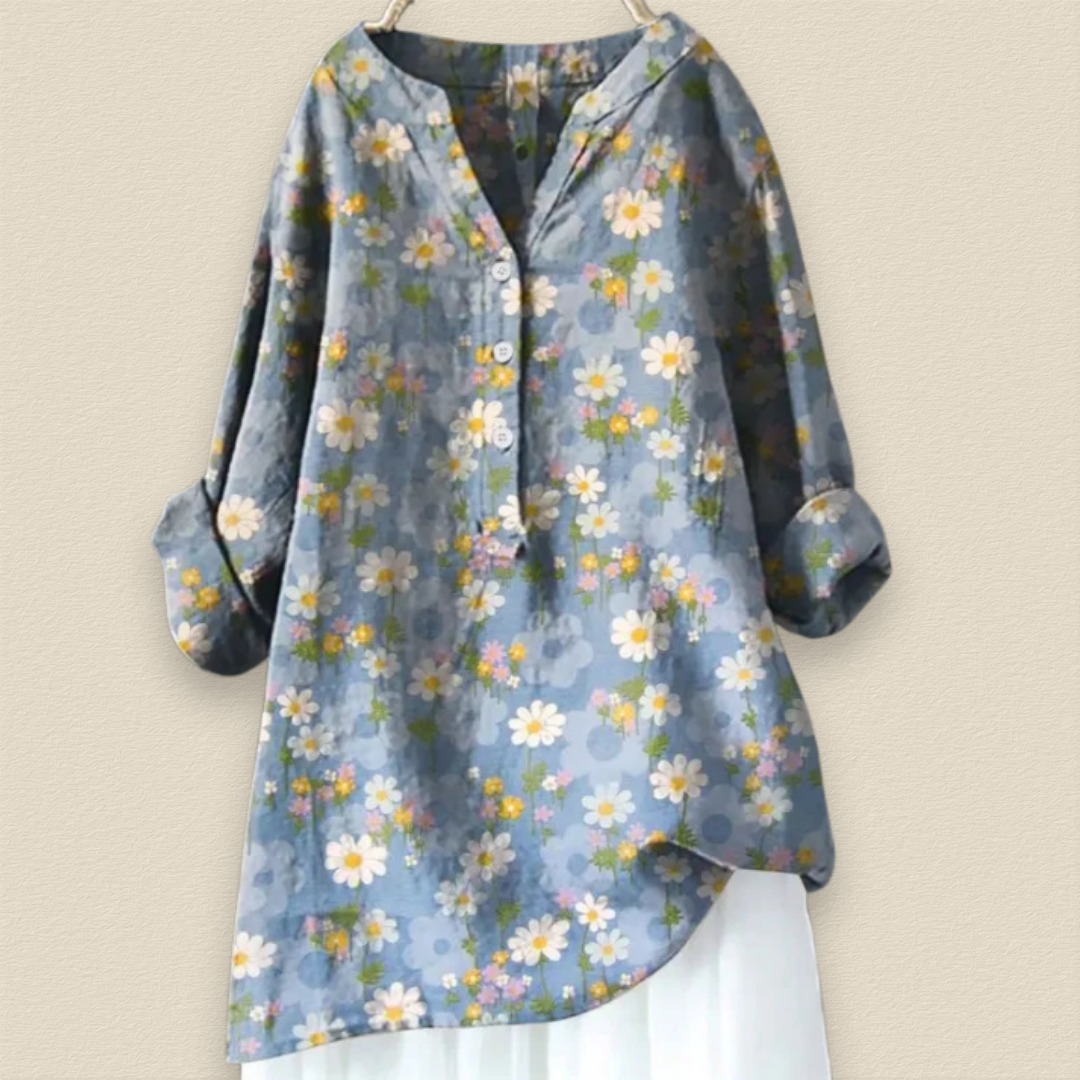 Florellia | Lätt Blommig Blus