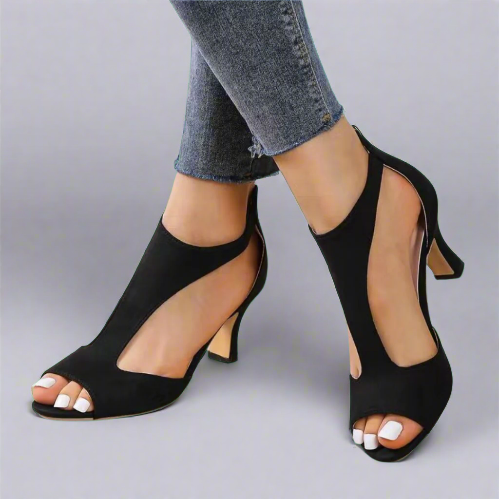 Oline | Utskuren Peep Toe Klackar