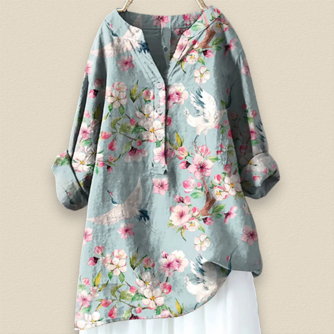 Florellia | Lätt Blommig Blus