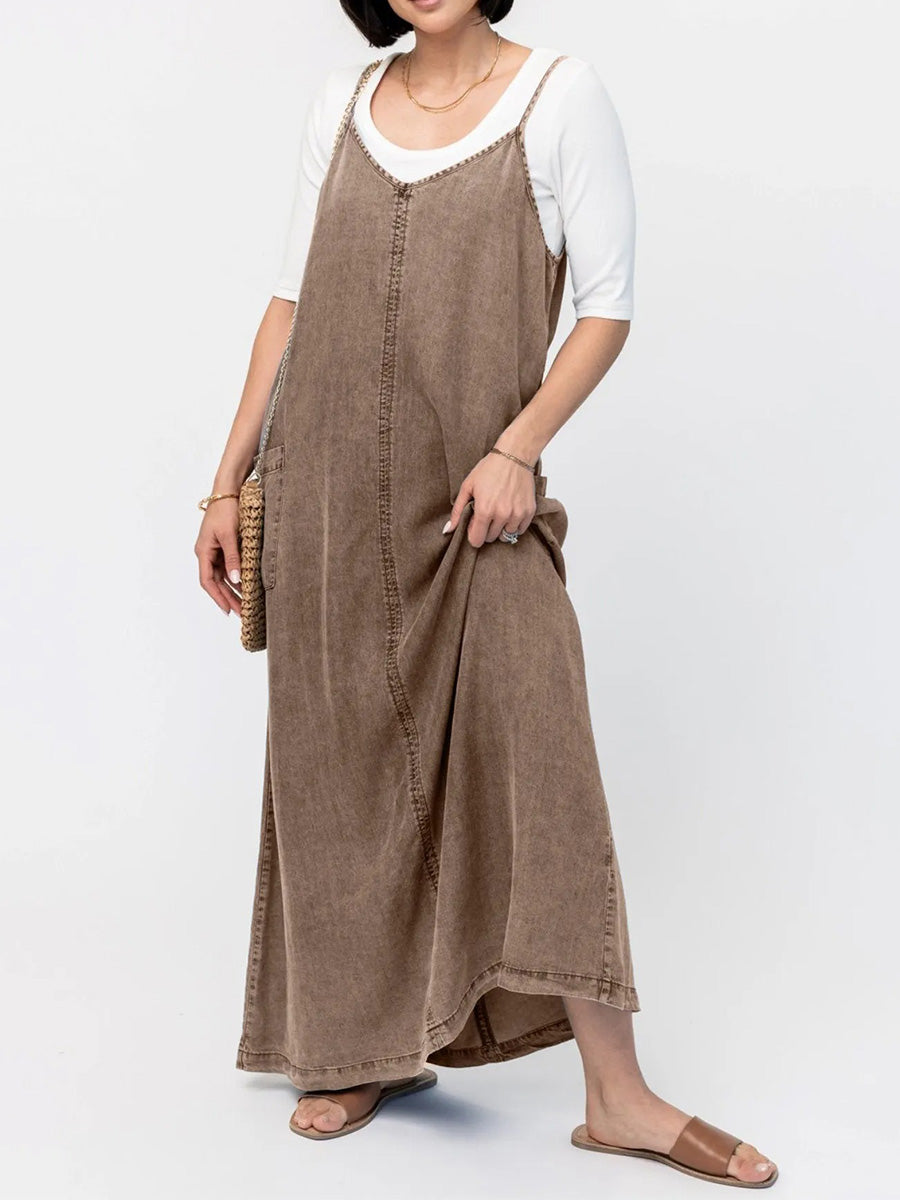 GLACEL | STILIG LOOSE MAXI KLÄNNING
