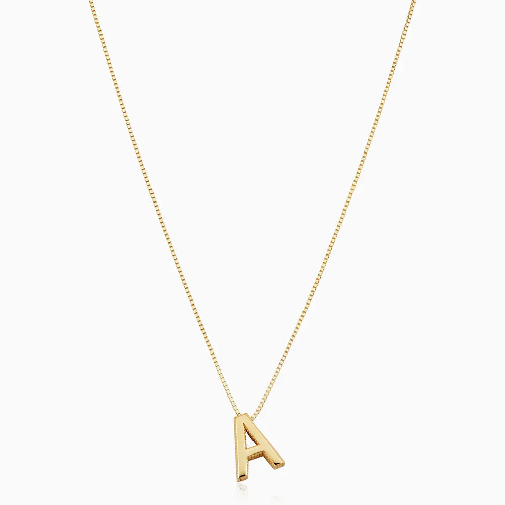 Chic Kärleksbrev Guld Initial Halsband