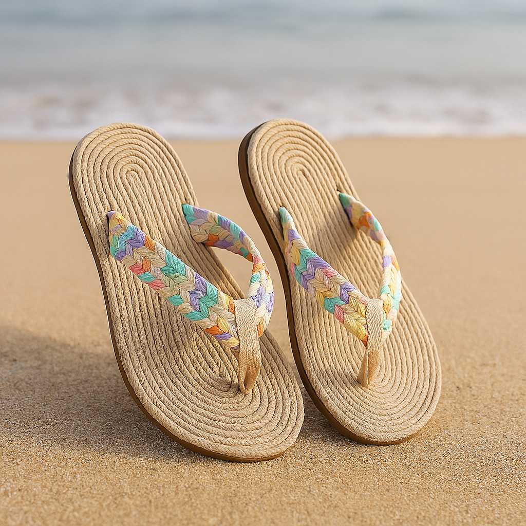 Linn | Flätade Flip-Flops