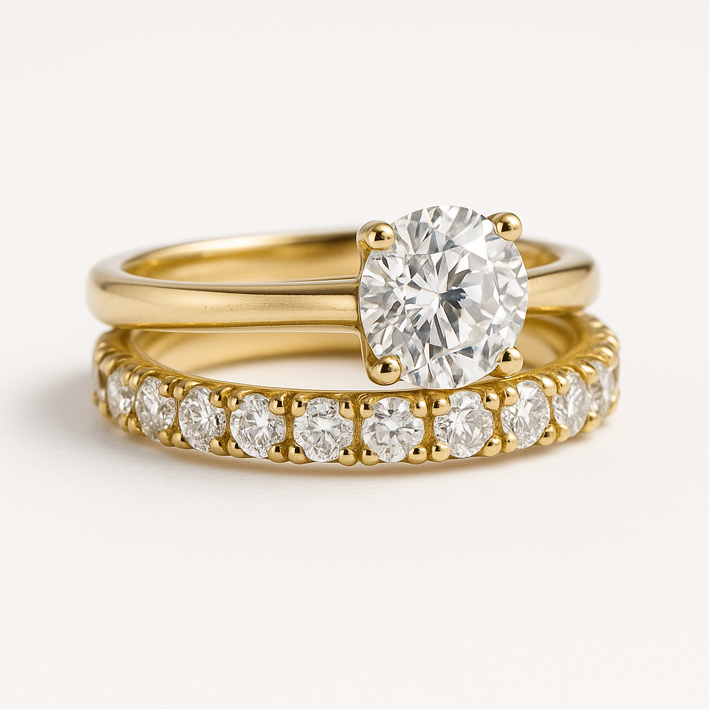 Tidlös Savaya Guld Ring Set