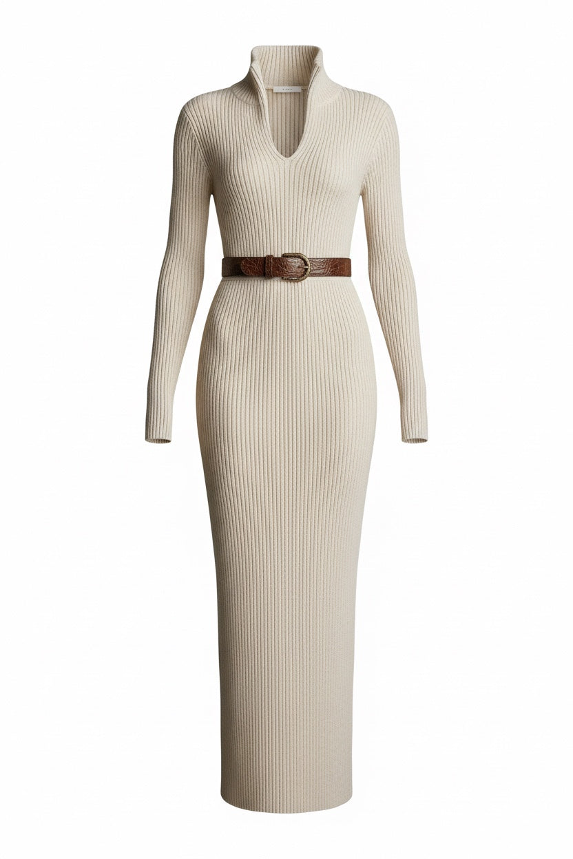 Valériea | Midi Klänning Fitted Chic